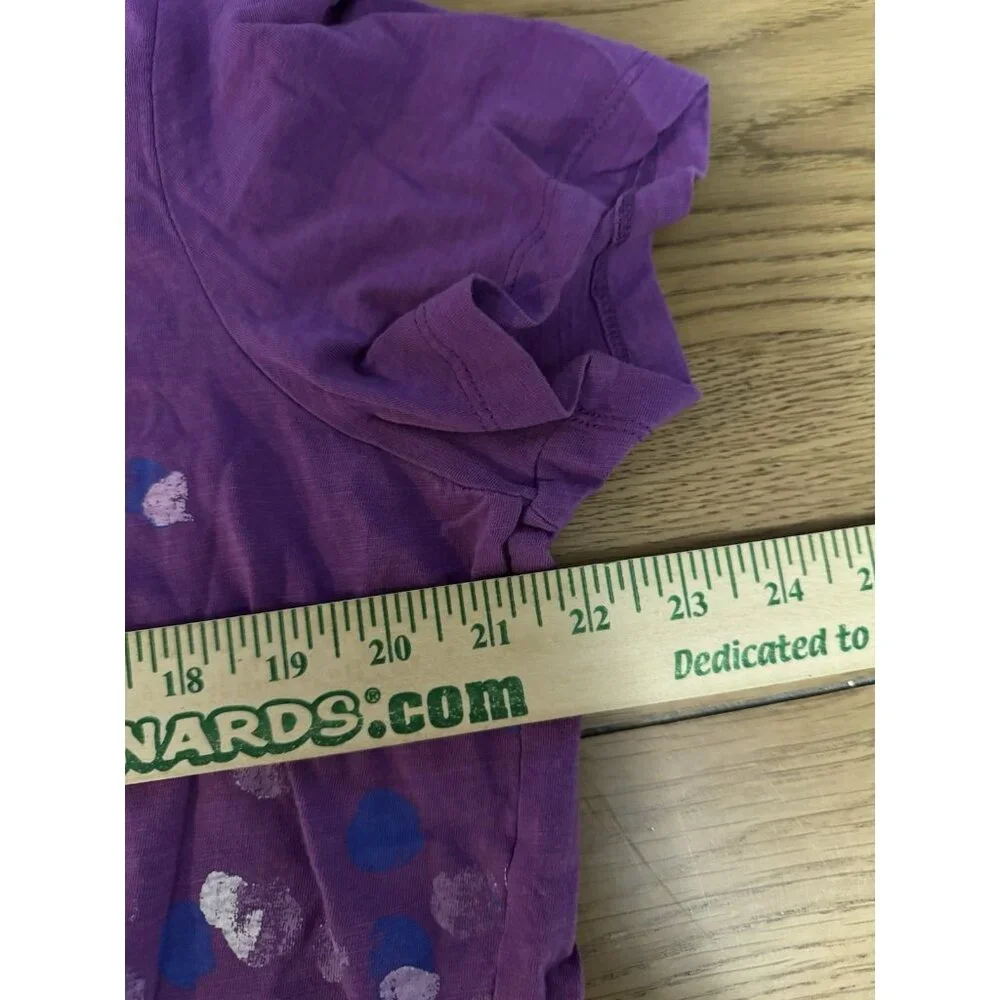 Eddie Bauer Outdoor Women Size XXL Purple Graphic Print Short Sleeve Cotton City - Picture 5 of 11